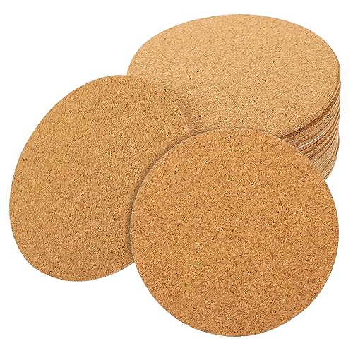 LALAFINA 80 Stück Selbstklebende Korkplatten 2 Mm Individuelle Isolierunterlage Für Untersetzer Wanddekorationsprojekte von LALAFINA
