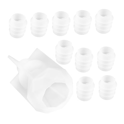LALAFINA Adorable Silikonform für DIY Epoxidharz Weinstopper Teiliges mit Diamant Flaschenverschlussform und Flaschenstoppern für Individuelle Weinflaschenverschlüsse von LALAFINA