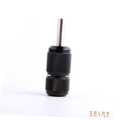 LALAFINA Aluminiumlegierung Selbstsichernder Griff Schwarz Anti rutsch Metallgriff für Anspruchsvolle Hobbygeräte Tattoo griffe Langlebig Robust von LALAFINA