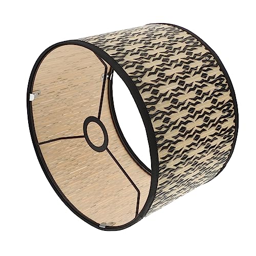 LALAFINA Bamboo Ceiling Lamp Shade mit Retro Design für Pendelleuchte und Deckenleuchte Eleganter Lampenschirm für Wohnzimmer und Schlafzimmer Einfache Installation Robust und Praktisch von LALAFINA