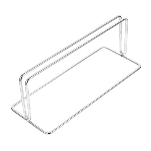 LALAFINA Bildschirmrahmenhalterung Stützrahmenhalterung Schreibtisch Gitter Hutablage Tisch Mülleimer Office partition Privacy Screen Bildschirmhalterung Bildschirmfüße Stehen Stahl Silver von LALAFINA