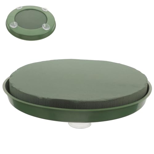 LALAFINA Blumenschaum mit Saugnapf Runde Steckmasse für Hochzeitsblumenarrangements Dekoration für Besondere Anlässe Einfach zu Verwenden und Sicher der Anwendung von LALAFINA