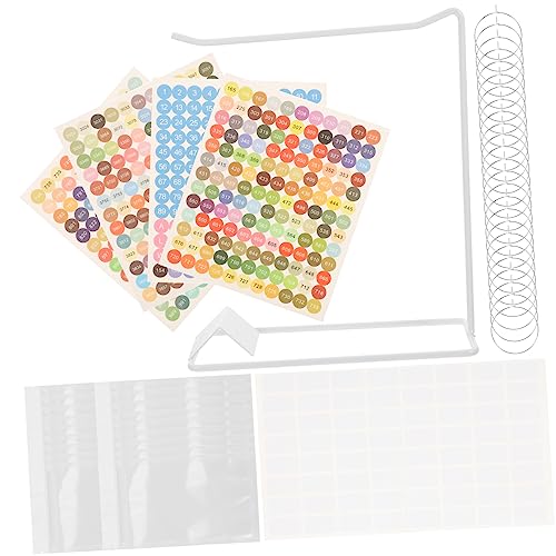 LALAFINA Bohrer Malbügel Taschenorganisator Gefrierbeutelhalter Taschen Lagerregal Bürospeicherregal Taschen Desktop-Organizer Tasche Zum Aufhängen Am Schreibtisch Beutelregal Plastik Weiß von LALAFINA