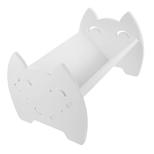 LALAFINA Bücherregal Kinderschreibtisch Ende des Kinderbuchs Book Holder büCher Halter wimmelbücher bücherstütze + Studenten Tisch Buchstütze Kleiner geformter Buchorganisator Abs Weiß von LALAFINA