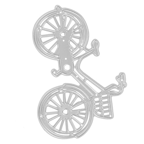LALAFINA Carbonstahl Stanzschablone Fahrrad DIY Schneidform Prägeschablone für Scrapbooking Kartengestaltung Langlebig Wiederverwendbar Bastelwerkzeug von LALAFINA