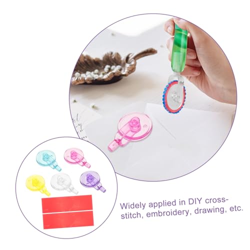 LALAFINA Diamant Malwalze mit Rollrädern und Knetplatten Werkzeug für DIY Diamantmalerei Passend für Diamant Zeichenstifte Leicht zu Reinigen und Tragbar von LALAFINA