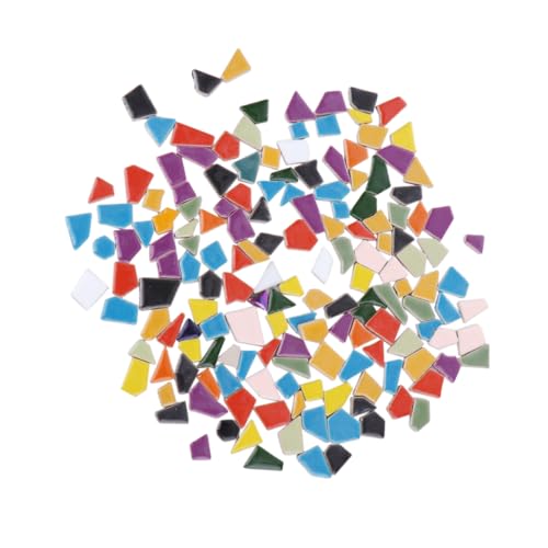 LALAFINA Diy Keramik Mosaik Fragmente Unregelmäßige Steine mit Glitzer für Kreative Bastelprojekte Gemischte Farben LALAFINA Diy Keramik Mosaik Fragmente Unregelmäßige Steine mit Glitzer für Kreative Bastelprojekte Gemischte Farben von LALAFINA