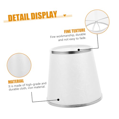 LALAFINA Europäischer Stoff Lampenschirm Tischleuchte Elegantes Design Weiches Licht Langlebiges Material Wohnraumdeko von LALAFINA