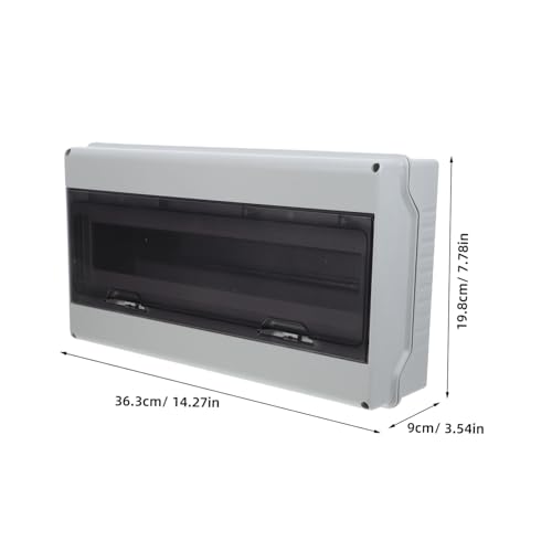 LALAFINA Fach Verteilerkasten Schutzbox mit Transparentem Fenster Abs Gehäuse Din Schiene Wasserdichter Elektrokasten für Schutz von Sicherungsautomaten und Stromverteilung LALAFINA Fach Verteilerkasten Schutzbox mit Transparentem Fenster Abs Gehäuse Din Schiene Wasserdichter Elektrokasten für Schutz von Sicherungsautomaten und Stromverteilung von LALAFINA