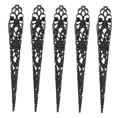 LALAFINA Fingernagel Klaue 20 STK Krallen Voller Fingerring Metallklauen Für Die Fingerknöchelklaue Horror- Nagelkrallen Für Frauen Gotisch Eisen Vampir Einstellbar Fräulein von LALAFINA