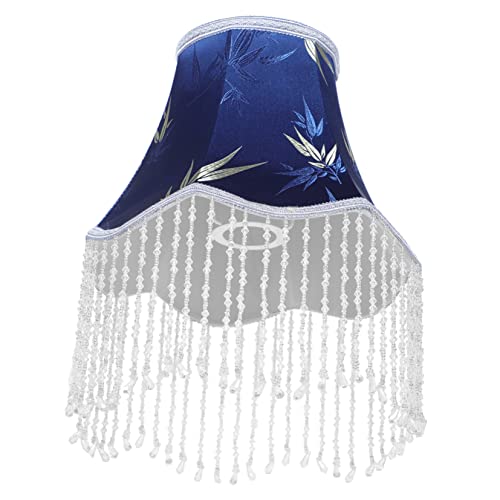 LALAFINA Fransiger Lampenschirm Stoff für Tischlampen Eleganter Dekorativer Lampenschirm mit Quasten für Stilvolle Schlafzimmer und Wohnräume Blau Europäisches Design LALAFINA Fransiger Lampenschirm Stoff für Tischlampen Eleganter Dekorativer Lampenschirm mit Quasten für Stilvolle Schlafzimmer und Wohnräume Blau Europäisches Design von LALAFINA