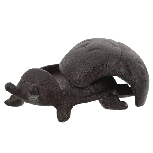 LALAFINA Gusseisen Marienkäfer Schlüsselversteck Wandmontage Wetterfest Gartendeko Schlüsselbox für Außenbereich Multifunktional Sichere Aufbewahrung Ersatzschlüssel Versteck von LALAFINA