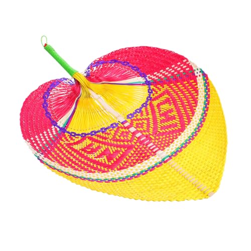LALAFINA Handgefertigter Bambus fächer Natural Palm Fan für Sommer Kühlung Party Hochzeit Wanddekoration Leicht und Tragbar Elegant für Zuhause und Outdoor von LALAFINA