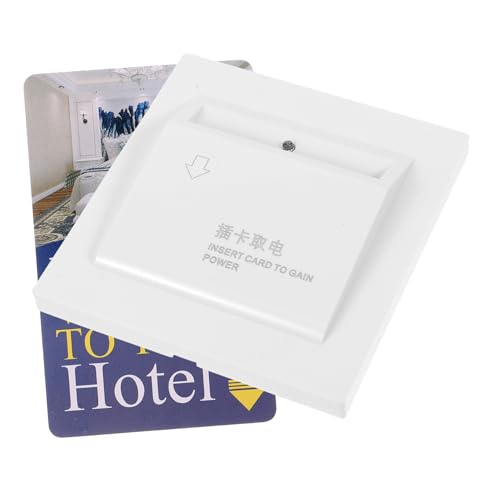 LALAFINA Hotel Wandleser mit Sensor Stromkartenschalter für Hotels und Gästehäuser Dreidimensionaler Verzögerungsschutz Stilvolles Design Einfache Bedienung mit Karten für Schlafzimmer und von LALAFINA