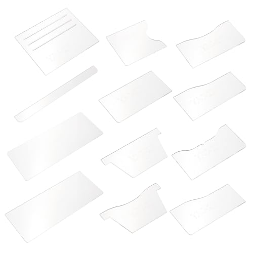 LALAFINA Kartenetui Für Damen Aus Acryl Lederbrieftaschen-mustervorlagen DIY-brieftaschenzubehör Mit Präzisen Maßen Für Lederarbeiten Leicht Zu Reinigen Pflegen von LALAFINA