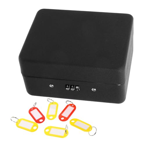 LALAFINA Kasten Schlüssel Halter Wandhalterung Schublade Inhaber Schließfach Schlösser sperren Key Box with Code Key Safe schlusselhalterung schlusselanhanger Key Holder Metall Black von LALAFINA