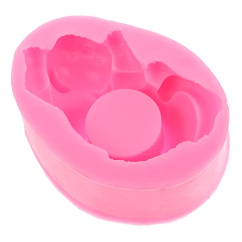 LALAFINA Katzenschimmel Kerzenformen Betonformen und Formen Gips Kerzenform-Set Kerzen-Kit Abs silikonform silikonmuffinformen silikongiesform Kerze DIY Form Katzenpflanzer Kieselgel Rosa von LALAFINA