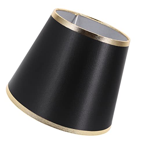 LALAFINA Kompakter Lampenschirm Fassung Retro Stil Tischlampen Zubehör Schwarz Gold für Gemütliches Raumambiente von LALAFINA