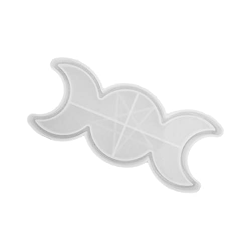 LALAFINA Kristallsonnen- und Mondphasenform geformt Silikonformen Form-Hardware-Zubehör Kieselgel Weiß von LALAFINA