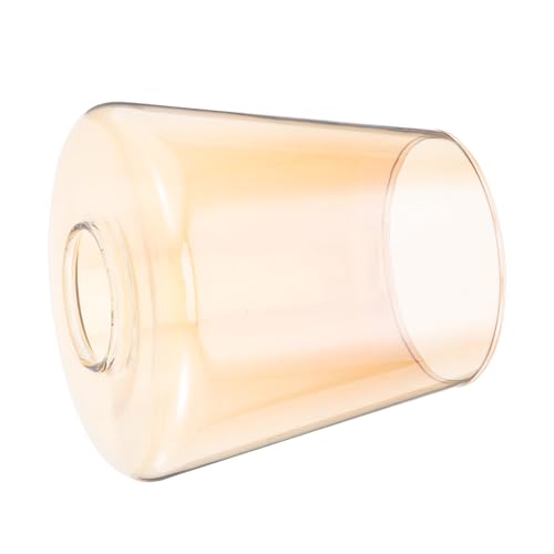 LALAFINA Lampenschirm Ersatzglas Lampenschirm Fassung Bernsteinfarbener für Kronleuchter Wandlampe Pendelleuchte Tischlampe mit Loch Weiche Lichtstreuung Einfache von LALAFINA