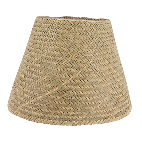 LALAFINA Lampenschirm Rattan für Tischlampen Handgefertigt Vintage Stil als Wohnaccessoire Einfache Installation Stabil und Langlebig für Tisch Steh und Kerzenlampen Geeignet von LALAFINA