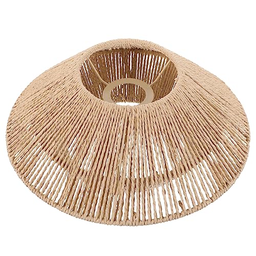 LALAFINA Lampenschirm Retro Rattan Deckenlampe Fassung Geflochtener Lampenschirm für Wohnzimmer Küche Restaurant Hochwertigem Papiermaterial Installieren Dekorative Diffused Beleuchtung LALAFINA Lampenschirm Retro Rattan Deckenlampe Fassung Geflochtener Lampenschirm für Wohnzimmer Küche Restaurant Hochwertigem Papiermaterial Installieren Dekorative Diffused Beleuchtung von LALAFINA