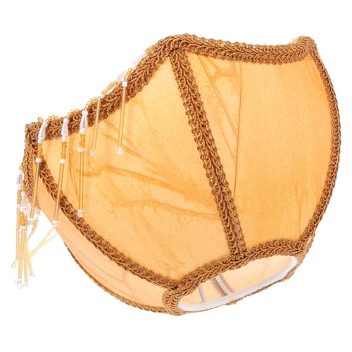 LALAFINA Lampenschirm Retro Stoff mit Fransen und Quasten Europäischer Tischlampenschirm im Vintage Stil Eleganter Lampenschirm für Nachttisch und Wohnzimmer Dekorativ und Langlebig LALAFINA Lampenschirm Retro Stoff mit Fransen und Quasten Europäischer Tischlampenschirm im Vintage Stil Eleganter Lampenschirm für Nachttisch und Wohnzimmer Dekorativ und Langlebig von LALAFINA