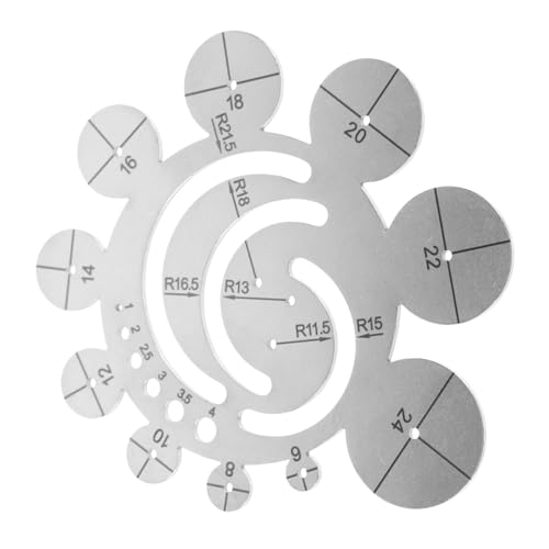 LALAFINA Leder-schneideschablone Kreisbogenform Eckschneideschablone Metalllineal DIY-lederhandwerk Werkzeug Zur Lederherstellung Präzise Messungen Langlebigkeit Zuverlässigkeit Handarbeite LALAFINA Leder-schneideschablone Kreisbogenform Eckschneideschablone Metalllineal DIY-lederhandwerk Werkzeug Zur Lederherstellung Präzise Messungen Langlebigkeit Zuverlässigkeit Handarbeite von LALAFINA