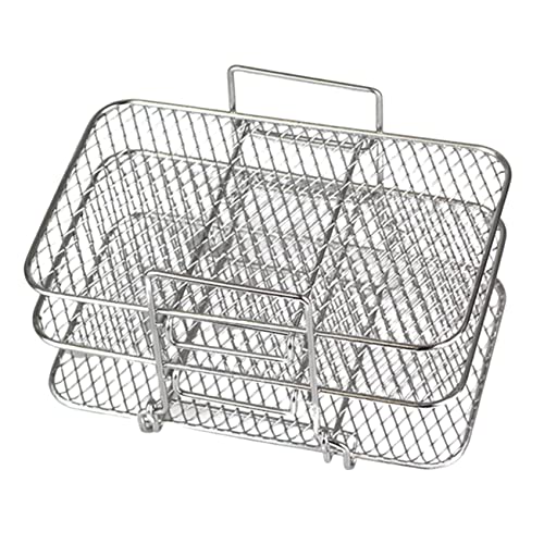 LALAFINA Luftfritteusen Rack aus Abnehmbares Dehydrationsgestell Stapelbares Schichten Grill Rack für Obst und Fleischtrocknung Kompatibel mit Ninja Heißluftfritteuse Leicht zu Reinigen von LALAFINA