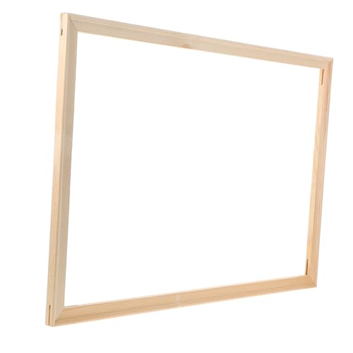 LALAFINA Massiver Holzrahmen für Leinwandbilder Dickes mit Mortise Tenon Verbindung für Stabile DIY Montage Robuste Rahmenstruktur für Wanddekoration und Kunstprojekte von LALAFINA