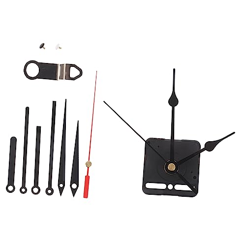LALAFINA Metall Uhrzeiger mit Stillem Quarzuhrwerk Langlebige DIY Uhrwerk Ersatzteile für Wanduhr Reparatur und Bastelprojekte Einfache Montage Robustes Material von LALAFINA