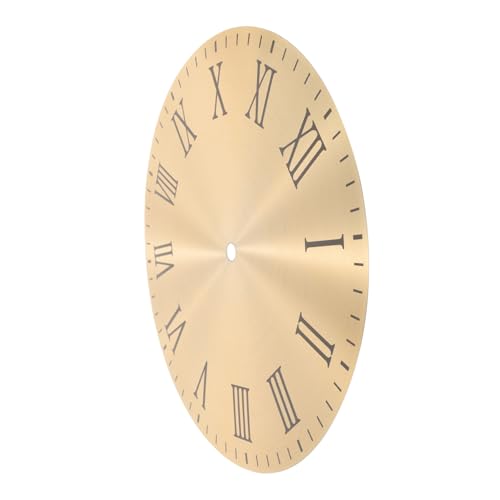 LALAFINA Metall Wanduhr Ersatz Rund DIY Uhr Ziffernblatt Römisch Robust Modern für Uhrgestaltung ohne Logo von LALAFINA