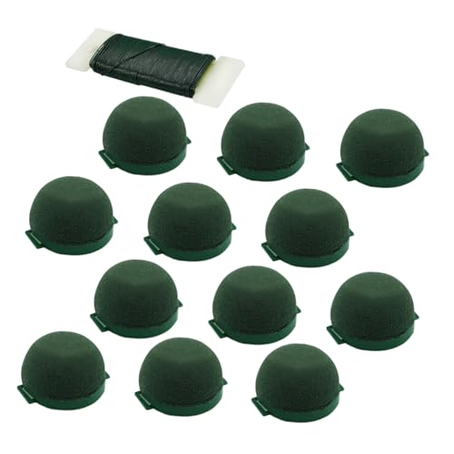 LALAFINA Mini Blumenschwämme Halterungen Runde Grüne Blumensteckschaum Blöcke für Weinflaschen Dekoration Hochzeits und Partyeinrichtungen mit Draht und Selbstklebend LALAFINA Mini Blumenschwämme Halterungen Runde Grüne Blumensteckschaum Blöcke für Weinflaschen Dekoration Hochzeits und Partyeinrichtungen mit Draht und Selbstklebend von LALAFINA