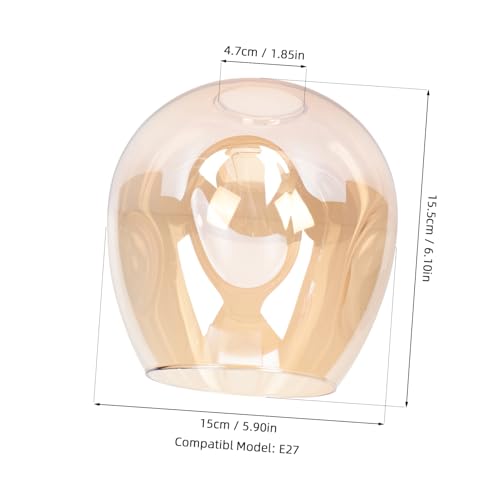 LALAFINA Moderner Lampenschirm Ersatzglas für Stehlampen Dekorative Langlebige Lampenabdeckung in Bernsteinfarben Stilvolles Design für Wohn und Schlafzimmer Installieren LALAFINA Moderner Lampenschirm Ersatzglas für Stehlampen Dekorative Langlebige Lampenabdeckung in Bernsteinfarben Stilvolles Design für Wohn und Schlafzimmer Installieren von LALAFINA
