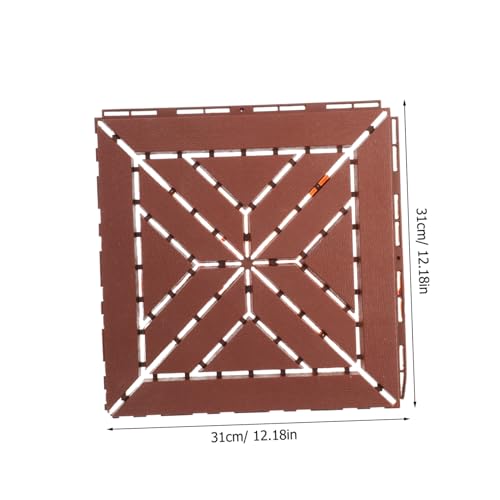 LALAFINA Outdoor Plastik Bodenfliesen für Balkon und Garten Verschleißfest Wasserdurchlässig Ineinandergreifend Wetterbeständig Einfache Verlegung Langlebige Terrassen Hofdekoration LALAFINA Outdoor Plastik Bodenfliesen für Balkon und Garten Verschleißfest Wasserdurchlässig Ineinandergreifend Wetterbeständig Einfache Verlegung Langlebige Terrassen Hofdekoration von LALAFINA