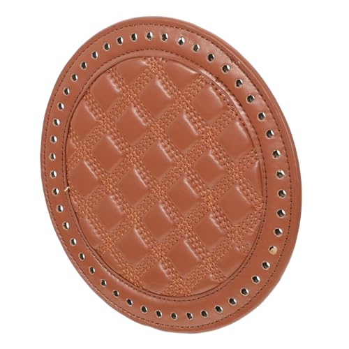 LALAFINA Gewebte Tasche Braun Runder Kunstleder-taschenboden Bodenplatte Für Taschenherstellung DIY-taschenmaterial Taschenbodenbasis Robustes DIY-taschenzubehör LALAFINA Gewebte Tasche Braun Runder Kunstleder-taschenboden Bodenplatte Für Taschenherstellung DIY-taschenmaterial Taschenbodenbasis Robustes DIY-taschenzubehör von LALAFINA
