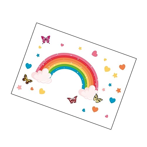 LALAFINA Rainbow Wandsticker Abnehmbare Wandtattoos mit Schmetterlingen und Herzen für Kinderzimmer Geeignet für Dekoration im Innenbereich Selbstklebend Langlebig und Einfach Anzubringen LALAFINA Rainbow Wandsticker Abnehmbare Wandtattoos mit Schmetterlingen und Herzen für Kinderzimmer Geeignet für Dekoration im Innenbereich Selbstklebend Langlebig und Einfach Anzubringen von LALAFINA