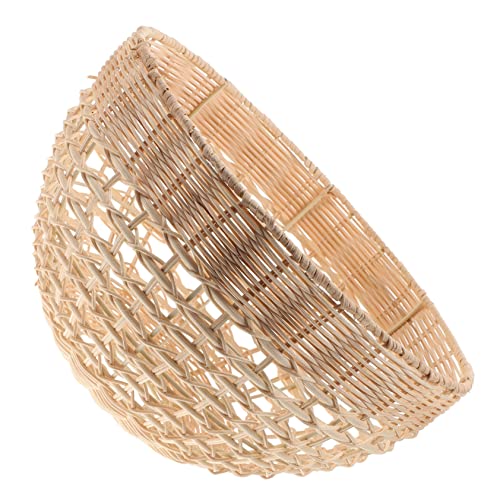 LALAFINA Rattan Lampenschirm Geflochtene Pendelleuchte Vintage Korbgeflecht Lichtabdeckung für Wohnzimmer Restaurant Hotel Langlebig Modern LALAFINA Rattan Lampenschirm Geflochtene Pendelleuchte Vintage Korbgeflecht Lichtabdeckung für Wohnzimmer Restaurant Hotel Langlebig Modern von LALAFINA