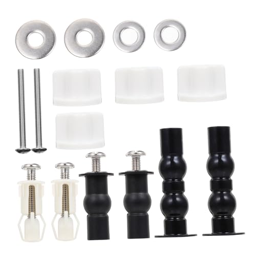 LALAFINA Robustes Toilettensitz Schraubenset mit Nylon und Edelstahl Schrauben Muttern und Dübeln Passend für Standard Wc Sitz Einfache Montage Rutschfeste Befestigung für Stabile LALAFINA Robustes Toilettensitz Schraubenset mit Nylon und Edelstahl Schrauben Muttern und Dübeln Passend für Standard Wc Sitz Einfache Montage Rutschfeste Befestigung für Stabile von LALAFINA
