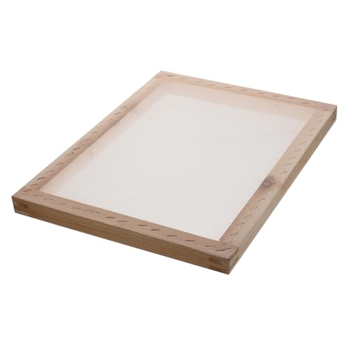 LALAFINA Siebdruckschablone Seide Bildschirm Siebdruckrahmen Holz für DIY Siebrahmen Holz wiederverwendbarer Druckrahmen zum Drucken Cookie-Siebdruck Textil LALAFINA Siebdruckschablone Seide Bildschirm Siebdruckrahmen Holz für DIY Siebrahmen Holz wiederverwendbarer Druckrahmen zum Drucken Cookie-Siebdruck Textil von LALAFINA