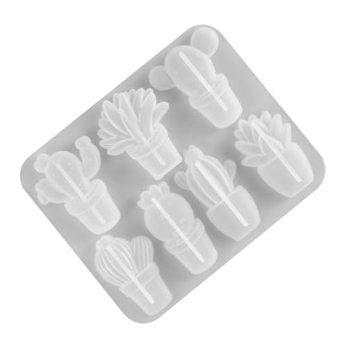 LALAFINA Silikon Kaktusform Fach DIY Resin Harzform für Dekorative Ornamente Antihaftbeschichtet Leicht zu Reinigen Geeignet für Basteln mit Perlen Glitzer Trockenblumen Kreativ für von LALAFINA