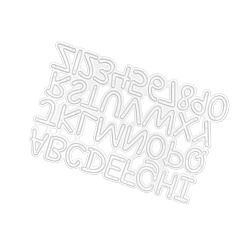 LALAFINA Stanzformen in Form Englischer Buchstaben Aus Kohlenstoffstahl Prägevorlagen Metall-stanzformen Für DIY Alphabet-förmige Schablone Bastelschablone Dekorative Prägeschablone von LALAFINA