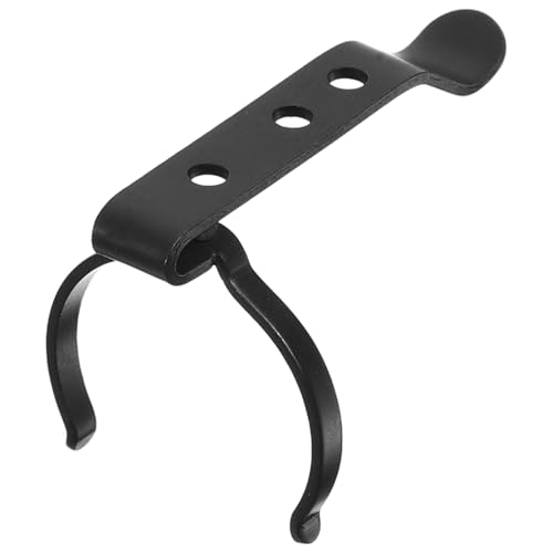LALAFINA Taschenlampen Gürtelclip Metall Tragbarer Halter für Stabiler und Wiederverwendbarer Clip für Taschenlampen Sicherer Halt und Einfache Handhabung für Unterwegs von LALAFINA