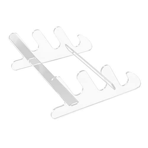 LALAFINA Tastaturständer Für Schreibtisch Transparenter 3 Tier Tastaturhalter Für Die Optimale Aufbewahrung Und Präsentation Ihrer Computer Tastatur Bürobedarf Organizer von LALAFINA