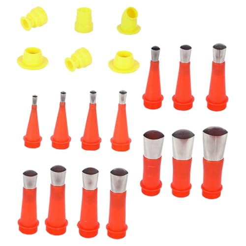 LALAFINA Teiliges Edelstahl Caulking Tool Set Dichtungsdüsen Wiederverwendbare Sprühdüsen für Präzises Abdichten Langlebig Einfach zu Montieren für Fugenabdichtungen und Wartungsarbeiten von LALAFINA