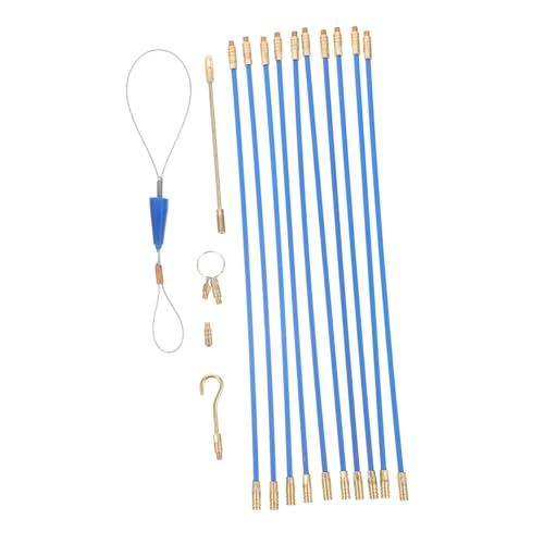 LALAFINA Teiliges Fiberglas Kabelzieherset Langlebige Glasfaser Einziehstäbe Bunte Praktische Kabel Einziehhilfe für Metall und Leitungsdraht Vielseitig für Elektroinstallation und von LALAFINA