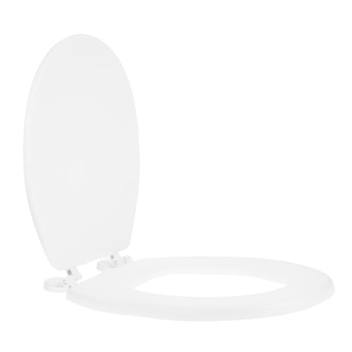 LALAFINA Toilettensitzabdeckung Dicker Wc Deckel mit Besserer Polsterung Weiß Geeignet für Jedes Badezimmer von LALAFINA