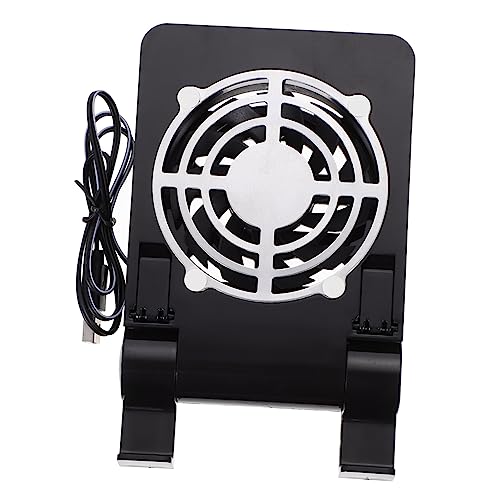 LALAFINA Tragbarer USB Kühlhalter für und Smartphones Faltbarer Game Machine Radiator mit Leisem Lüfter Verstellbarer Rutschfester Kunststoffständer Kompatibel mit Tablets von LALAFINA