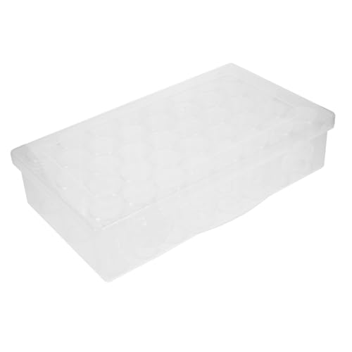 LALAFINA Transparente Aufbewahrungsbox mit Trennfächern Fach Organizer für Perlen Kleinteile und Bastelmaterialien für Küche und Handwerk von LALAFINA