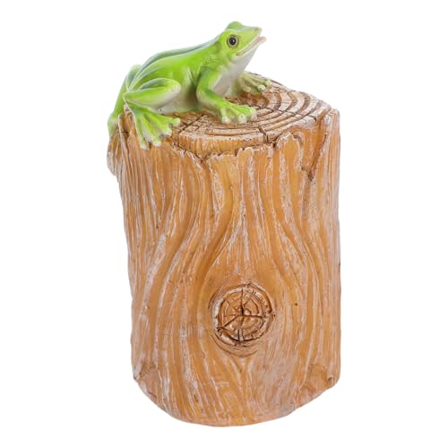 LALAFINA Versteckter Schlüsselhalter Frosch Garten Deko mit Verstecktem Fach Kompakt und für Außenbereich und Kleine Räume von LALAFINA